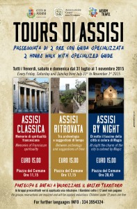 locandina visita guidata di assisi